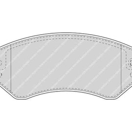 Brake Pads Front Chrysler Grand Voyager,Voyager (98 06) Jeep Cherokee (98 08) (FERODO FDB1576) (SET LH & RH Wheel) Brake Pads FERODO