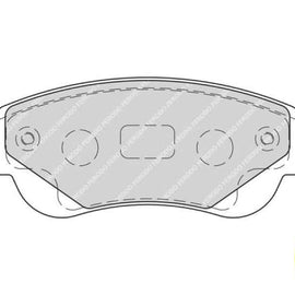 Brake Pads Front Citroen C1 (06 15>) Geely Ck1 (07 ) Mk (10 ) Peugeot 107 (06 ) Toyota Aygo (11 ) (FERODO FDB1790) (SET LH & RH Wheel) Brake Pads FERODO