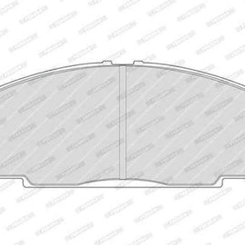Brake Pads Front Cmc Amandla (08 ) Ses Buyile Us (11 ) Toyota Hiace Commuter (95 04) (FERODO FDB554) (SET LH & RH Wheel) Brake Pads FERODO