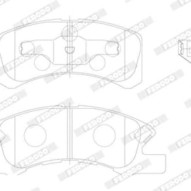 Brake Pads Front Daihatsu Charade (03 11) Cuore (99 ) Mitsubishi Mirage (12 ) (FERODO FDB1988) (SET LH & RH Wheel) Brake Pads FERODO