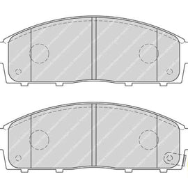 Brake Pads Front Fiat Fullback (16 ) Mitsubishi Pajero (00 07) Triton (07 15) (FERODO FDB4023) (SET LH & RH Wheel) Brake Pads FERODO