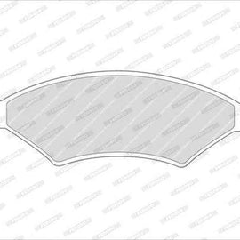 Brake Pads Front Fiat Palio (00 05) Siena (00 05) Ford Fiesta (00 3) Ikon (01 06) Bantam, Mazda 323,Opel Astra,Toyota Tazz (FERODO FDB259) (SET LH & RH Wheel) Brake Pads FERODO