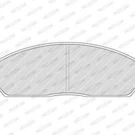 Brake Pads Front Ford Territory 4.0I 4X2 L6 (05 07) (FERODO FDB1942) (SET LH & RH Wheel) Brake Pads FERODO