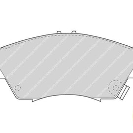 Brake Pads Front Honda 150 160I 160E 180I 180E (92 01) Civic (96 06) (FERODO FDB776) (SET LH & RH Wheel) Brake Pads FERODO