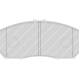 Brake Pads Front Honda Br V (16 ) Civic (06 ) Front V (05 ) (FERODO FDB1669) (SET LH & RH Wheel) Brake Pads FERODO