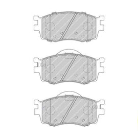 Brake Pads Front Hyundai Accent [3] (06 ) I20 (09 15>) Kia Rio [2] (05 10) (FERODO FDB1955) (SET LH & RH Wheel) Brake Pads FERODO