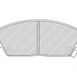 Brake Pads Front Hyundai Accent (94 02) Getz (03 10) (FERODO FDB435) (SET LH & RH Wheel) Brake Pads FERODO