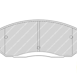 Brake Pads Front Hyundai Azera (06 ) H1 (09 ) Santa Fe (01 ) Trajet (01 ) Ssangyong Actyon,Kyron,Rexton (04 ) (FERODO FDB1605) (SET LH & RH Wheel) Brake Pads FERODO