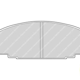 Brake Pads Front Isuzu Kb150 230 Kb250D Kb260 (87 98) (FERODO FDB678) (SET LH & RH Wheel) Brake Pads FERODO