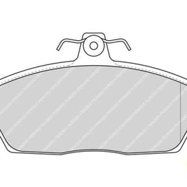 Brake Pads Front Mahindra Bolero,Scorpio (04 ) Tata Telcoline (05 ) (FERODO FDB1291) (SET LH & RH Wheel) Brake Pads FERODO