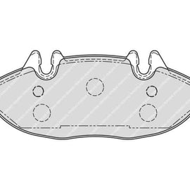 Brake Pads Front Mercedes Viano (03 14) Vito (04 14) (FERODO Front VentedR1493) (SET LH & RH Wheel) Brake Pads FERODO
