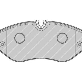Brake Pads Front Mercedes Viano (03 ) Sprinter 3 Series (07 ) Vito (04 ) Vw Crafter 35 50 (06 ) (FERODO Front VentedR1778) (SET LH & RH Wheel) Brake Pads FERODO