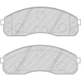 Brake Pads Front Mitsubishi Pajero (95 02) (FERODO FDB1595) (SET LH & RH Wheel) Brake Pads FERODO