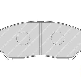 Brake Pads Front Mitsubishi Pajero (95 02) (FERODO FDB1596) (SET LH & RH Wheel) Brake Pads FERODO