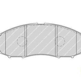 Brake Pads Front Nissan Hardbody (99 02) Navara (09 ) Np300 (09 ) (FERODO FDB1745) (SET LH & RH Wheel) Brake Pads FERODO