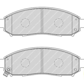 Brake Pads Front Nissan Navara [D40] (05 17) Pathfinder (05 14) (FERODO FDB1997) (SET LH & RH Wheel) Brake Pads FERODO