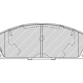 Brake Pads Front Nissan X Trail (01 08) (FERODO FDB1263) (SET LH & RH Wheel) Brake Pads FERODO