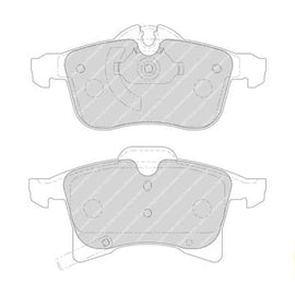 Brake Pads Front Opel Adam (14 ) Astra (04 10) CoRear Solida (02 15>) Meriva (04 10) Zafira (06 09) (FERODO FDB1640) (SET LH & RH Wheel) Brake Pads FERODO