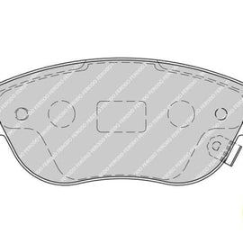 Brake Pads Front Opel CoRear Solida 1.3Cdti,1.4I (07 1%) (FERODO FDB1919) (SET LH & RH Wheel) Brake Pads FERODO