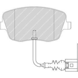 Brake Pads Front Seat Ibiza (06 ) Vw Crosspolo (08 ) Polo (06 ) Classic (04 ) (FERODO FDB1662) (SET LH & RH Wheel) Brake Pads FERODO