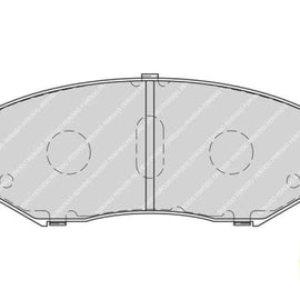 Brake Pads Front Suzuki Grand Vitara (99 13) (FERODO FDB4060) (SET LH & RH Wheel) Brake Pads FERODO