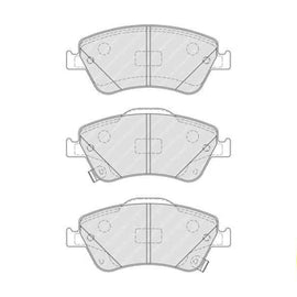 Brake Pads Front Toyota Auris Aurisx (07 15)Corolla (07 15) (FERODO FDB4046) (SET LH & RH Wheel) Brake Pads FERODO