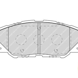 Brake Pads Front Toyota Aurisx (12 ) Ch R (16 ) Rav 4 [3][4] (06 ) (FERODO FDB4136) (SET LH & RH Wheel) Brake Pads FERODO