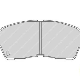 Brake Pads Front Toyota Camry (93 00) Gaia (98 04) Rav 4 [1] (95 00) (FERODO FDB867) (SET LH & RH Wheel) Brake Pads FERODO