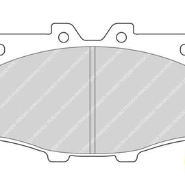Brake Pads Front Toyota Hilux (79 98) Landcruiser (81 92) (FERODO FDB288) (SET LH & RH Wheel) Brake Pads FERODO