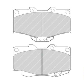 Brake Pads Front Toyota Prado (97 02) Hilux (95 05) Landcruiser (92 07) (FERODO FDB797) (SET LH & RH Wheel) Brake Pads FERODO