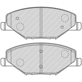 Brake Pads Front Vw Polo New (18 ) Crosspolo (10 ) Polo (10 ) Vivo (10 ) (FERODO FDB4590) (SET LH & RH Wheel) Brake Pads FERODO