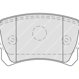 Brake Pads Rear Audi A3 (03 13) A4 (05 11) A6 (03 11) S3 Tt (07 ) Vw Cc,Eos,Golf 5,6 (FERODO FDB4058) (SET LH & RH Wheel) Brake Pads FERODO