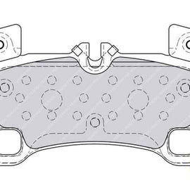Brake Pads Rear Audi Q7 3.0 Tdi (08 ) Prosche Cayenne (10 ) Vw Toureg Tdi (06 ) (FERODO FDB4065) (SET LH & RH Wheel) Brake Pads FERODO