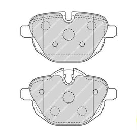 Brake Pads Rear Bmw 5 Series [F10 11] (10 ) [G30] (17 ) 730D 740E [G11 G12] (15 ) X3 [F25] (11 ) (FERODO FDB4376) (SET LH & RH Wheel) Brake Pads FERODO