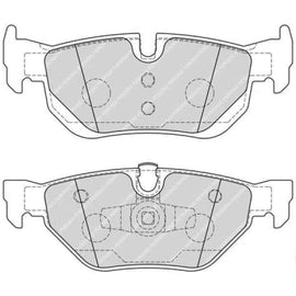 Brake Pads Rear Bmw E8X E9X 120D,125I,130I,320D,320I,323I,X1 (07 16) (FERODO FDB1807) (SET LH & RH Wheel) Brake Pads FERODO