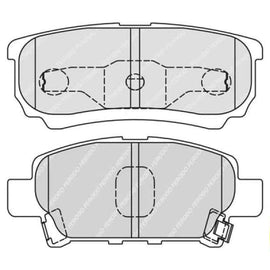 Brake Pads Rear Chrysler Sebring (07 11) Dodge Caliber (06 ) Jeep Compass (07 ) Patriot (07 ) Mitsubishi Lancer (03 ) Outlander (03 ) (FERODO FDB1839) (SET LH & RH Wheel) Brake Pads FERODO