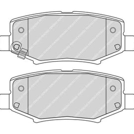 Brake Pads Rear Dodge Nitro (06 ) Jeep Cherokee (08 ) Wrangler (07 ) (FERODO FDB4239) (SET LH & RH Wheel) Brake Pads FERODO