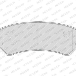 Brake Pads Rear Fiat 500 (13 ) Grande Punto (05 ) Punto (10 ) Qubo (13 ) Fiorino (12 ) (FERODO FDB1943) (SET LH & RH Wheel) Brake Pads FERODO