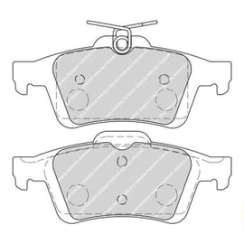 Brake Pads Rear Ford Figo (15 ) Focus [2] (05 12) Focus [3] (11 ) Kuga [2] (13 ) Jaguar Xf (09 ) Mazda 3 (04 ) Volvo S40 [2] (05 ) V40 [2] (14 ) (FERODO FDB1931) (SET LH & RH Wheel) Brake Pads FERODO