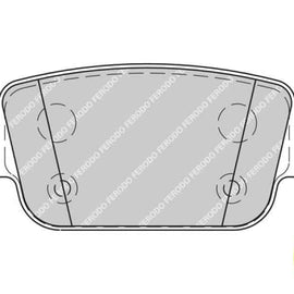 Brake Pads Rear Ford Kuga [1] (11 ) Landrover Freelander [2] (07 12) (FERODO FDB1932) (SET LH & RH Wheel) Brake Pads FERODO