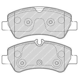 Brake Pads Rear Ford Tourneo (13 ) Transit (12 ) (FERODO Front VentedR4398) (SET LH & RH Wheel) Brake Pads FERODO