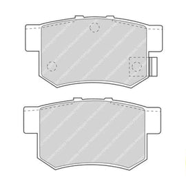 Brake Pads Rear Gwh H6 2. Tci (13 18) Honda Civic (06 ) Cr Z (10 ) Insight (10 ) Odyssey) (98 ) Orelude (92 98) S2000 (01 08) Suzuki Swift Sport (10 14) Sx4 (08 15) (FERODO FDB956) (SET LH & RH Wheel) Brake Pads FERODO