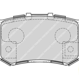 Brake Pads Rear Honda Civic (06 12) Cr 0V (02 06) Front V (05 09) Odyssey (96 ) (FERODO FDB1679) (SET LH & RH Wheel) Brake Pads FERODO