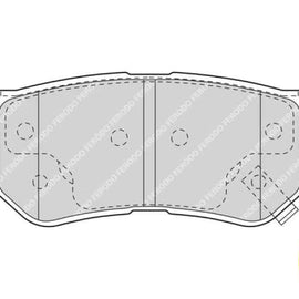Brake Pads Rear Hyundai Azera (06 ) Elantra (04 ) Getz (04 ) Matrix (02 ) Santa Fe (01 ) Sonata (00 ) Tucson (04 ) Kia Sportage (04 10) (FERODO FDB1606) (SET LH & RH Wheel) Brake Pads FERODO