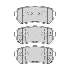 Brake Pads Rear Hyundai I10 (09 ) Yhundai Ix35 (10 ) Tucson [2] (15 ) (FERODO FDB4235) (SET LH & RH Wheel) Brake Pads FERODO