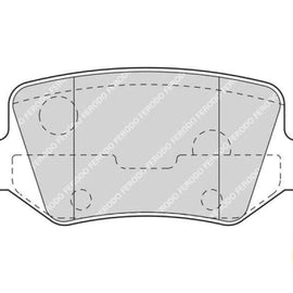 Brake Pads Rear Mercedes A Class [W168 W169] (00 13) B Class [W245] (06 12) (FERODO FDB1782) (SET LH & RH Wheel) Brake Pads FERODO
