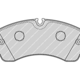 Brake Pads Rear Mercedes Sprinter 3 4 5 Series (07 ) Vw Crafter 35 50 (06 ) (FERODO Front VentedR1777) (SET LH & RH Wheel) Brake Pads FERODO
