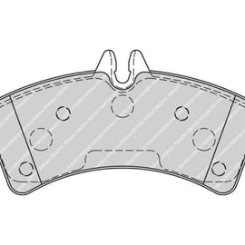 Brake Pads Rear Mercedes Sprinter 3 4 5 Series (07 ) Vw Crafter 35 50 (06 ) (FERODO Front VentedR1779) (SET LH & RH Wheel) Brake Pads FERODO