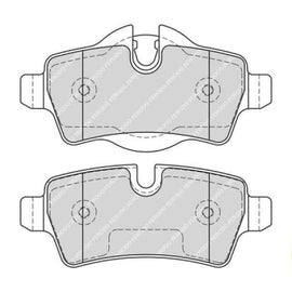 Brake Pads Rear Mini Cooper [R56 R55] (07 14) Mini One [R56] (10 ) (FERODO FDB1975) (SET LH & RH Wheel) Brake Pads FERODO