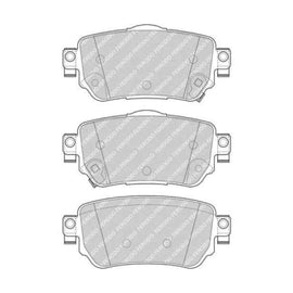 Brake Pads Rear Nissan Qashqai [2] (14 ) X Trail [3] (14 ) Renault Kadjar (16 ) (FERODO FDB4842) (SET LH & RH Wheel) Brake Pads FERODO